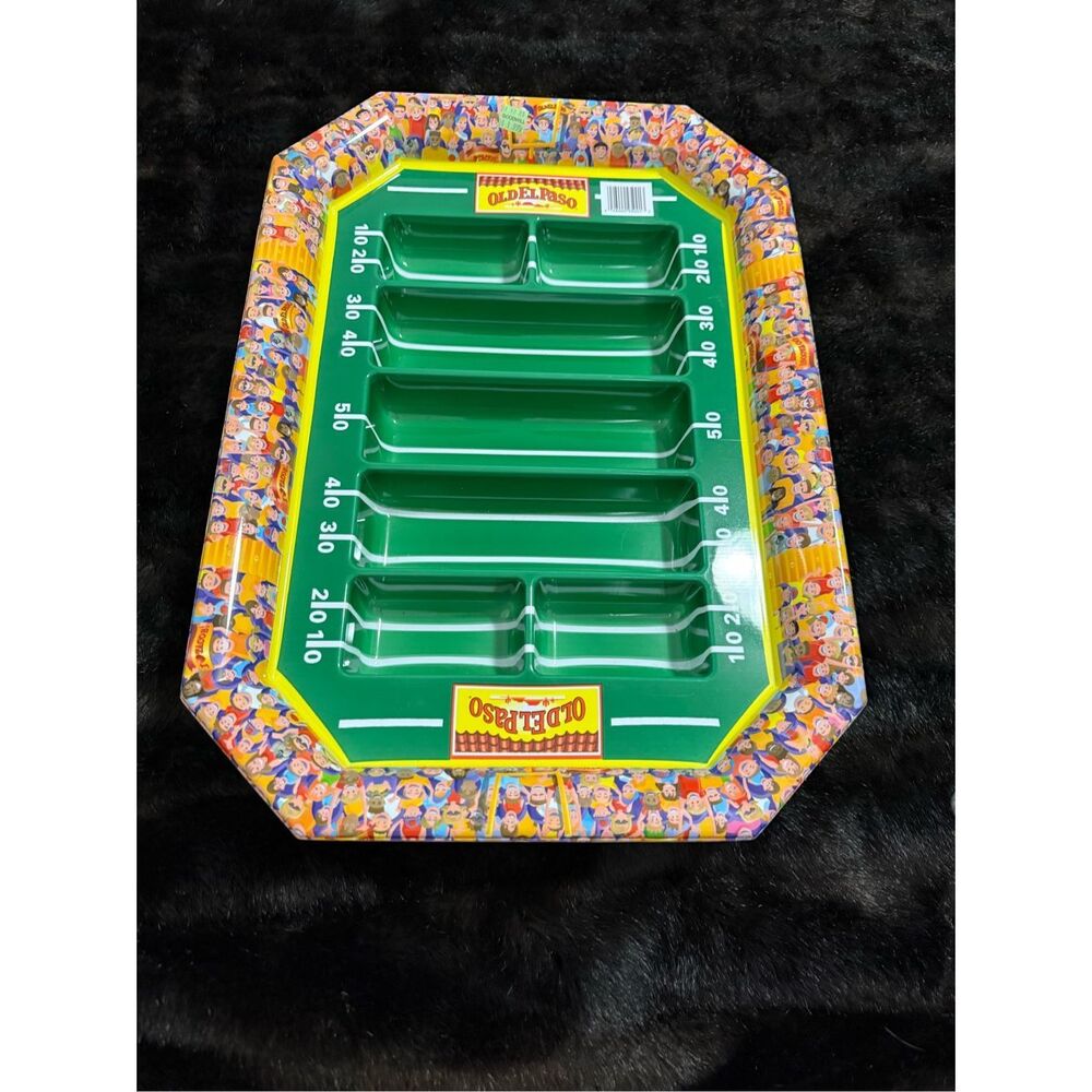 Vintage Old El Paso Football Stadium Taco/Nachos/Appetizer Serving Tray/Platter!